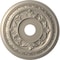 Ekena Millwork Baltimore PVC Medallion (Canopies up to 7 3/4"), 19"OD x 3 1/2"ID x 1"P, Metallic Silver Metallic CMP19BACSV - alternate 1